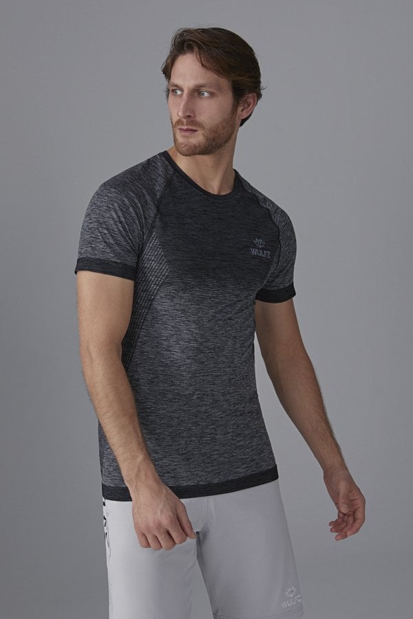 Siyah DRYRUN Seamless Tişört