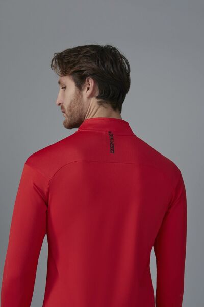 Kırmızı DRYRUN Yarım Fermuarlı Eşofman Üstü