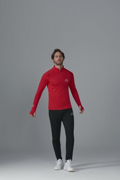 Kırmızı DRYRUN Yarım Fermuarlı Eşofman Üstü