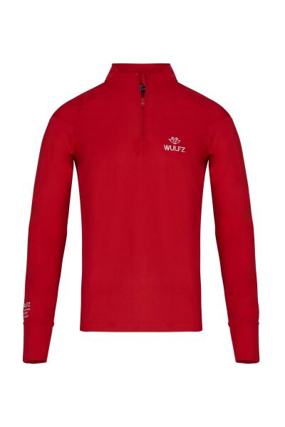 Kırmızı DRYRUN Yarım Fermuarlı Eşofman Üstü