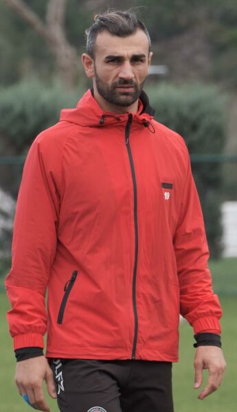 KAPÜŞONLU YAĞMURLUK - KIRMIZI