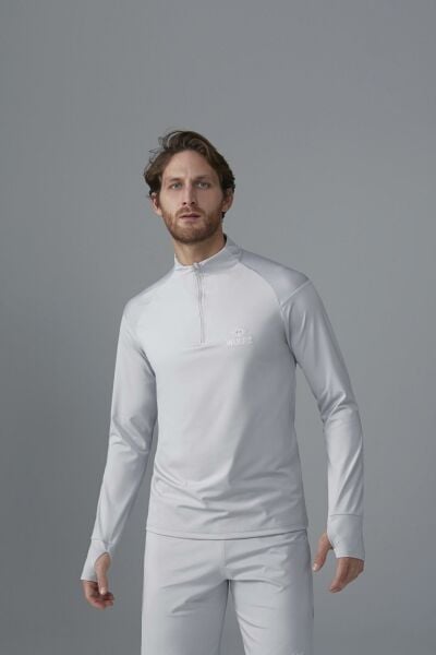 Gri DRYRUN Yarım Fermuarlı Eşofman Üstü