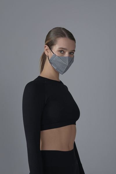 Gri Özel Tasarım Maske